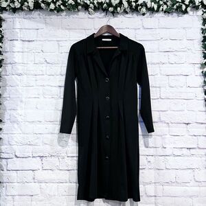 Zara Trafaluc‎ Size Small Button Down Pleated Dress Business Casual Collar